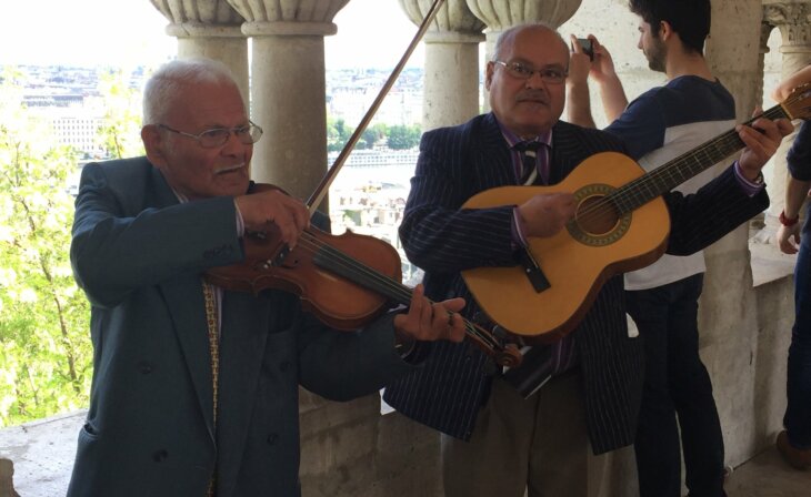 Musiciens tsigane au château Budapest