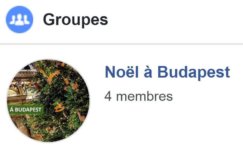 Groupe Facebook Noel a Budapest